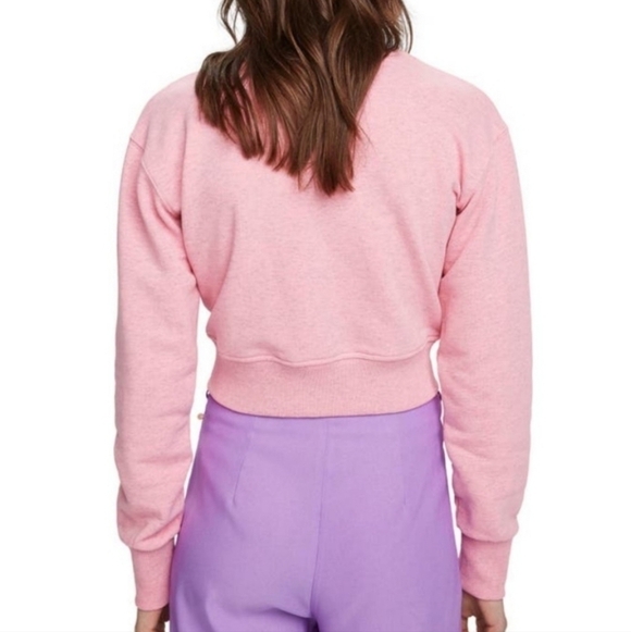 Scotch & Soda Pink Cropped Sweatshirt - Size L - Picture 16 of 16